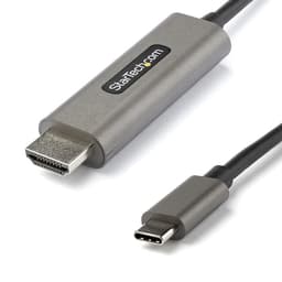 StarTech.com 13ft (4m) USB C to HDMI Cable 4K 60Hz with HDR10, Ultra HD USB Type-C to 4K HDMI 2.0b Video Adapter Cable, USB-C to HDMI HDR Monitor/Display Converter, DP 1.4 Alt Mode HBR3 - Thunderbolt 3 Compatible (CDP2HDMM4MH) - Adapter cable - 24 pin USB-C male to HDMI male - 4 m - black - 4K support, active