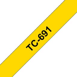 Brother - Black, yellow - Roll (0.9 cm x 8 m) 1 cassette(s) laminated tape - for P-Touch PT-2000, PT-3000, PT-500, PT-5000, PT-8E