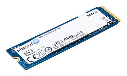 Kingston NV3 - SSD - 500 GB - internal - M.2 2280 - PCIe 4.0 x4 (NVMe)