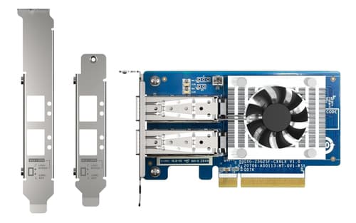 QNAP QXG-25G2SF-CX6 - Network adapter - PCIe 4.0 x8 low profile - 25 Gigabit SFP28 x 2 - for QNAP TS-H2490FU