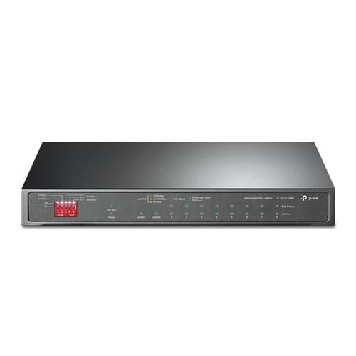 TP-Link TL-SG1210MP V2 - Switch - unmanaged - 8 x 10/100/1000 (PoE+) + 1 x 10/100/1000 (uplink) + 1 x Gigabit SFP (uplink) - desktop, wall-mountable - PoE+