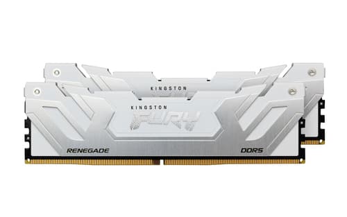 Kingston FURY Renegade - DDR5 - kit - 48 GB: 2 x 24 GB - DIMM 288-pin - 8800 MT/s / PC5-70400 - CL42 - 1.4 V - clocked unbuffered - on-die ECC - white & silver