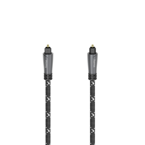 Hama Audio Optical Fibre Cable, ODT Plug (Toslink), Metal, 1.5m — image 1