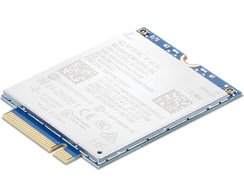 Quectel EM120R-GL - Wireless cellular modem - 4G LTE Advanced - M.2 Card - 600 Mbps - for (WWAN-ready): ThinkPad L14 Gen 2 20X1, 20X2, 20X5, 20X6, L15 Gen 2 20X3, 20X4, 20X7, P14s Gen 2 20VX, 20VY, 21A0, P15s Gen 2 20W6, 20W7, T14 Gen 2 20W0, 20W1, 20XL, T14s Gen 2 20WM, 20WN, T15 Gen 2 20W4, 20W5, X1 Yoga Gen 6 20XY, 20Y0, X13 Gen 2 20WK, 20WL, X13 Yoga Gen 2 20W8, 20W9