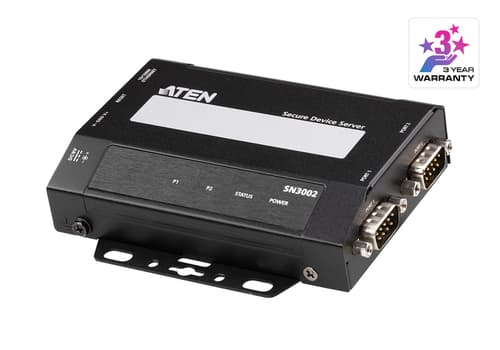 ATEN Altusen SN3000 series SN3002 - Device server - 2 ports - 100Mb LAN, RS-232