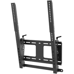 StarTech.com Portrait/Vertical TV Wall Mount, Heavy Duty TV Wall Mount, 40-55 inch VESA TV (110lb/50kg), Tilting Low Profile Digital Signage Television Mount with Lockable Security Bar - TV/Display Wall Mount - Mounting kit (wall plate, 2 extension brackets, 2 mounting brackets) - vertical - for flat panel - steel - black - screen size: 40"-55" - wall-mountable - TAA Compliant