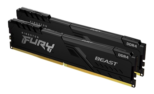 Kingston FURY Beast - DDR4 - kit - 16 GB: 2 x 8 GB - DIMM 288-pin