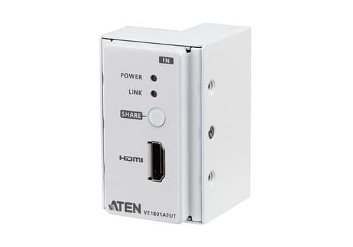 ATEN VanCryst VE1801AEUT - Video/audio/serial extender - transmitter - HDBaseT Lite - over CAT 5e/6/6a - up to 70 m