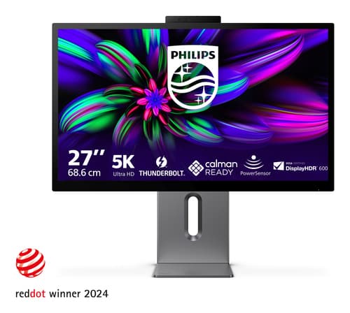 Philips Brilliance 27E3U7903 - 7000 Series - LED monitor - USB - 27" - 5120 x 2880 5K Ultra HD (2880p) @ 70 Hz - IPS - 500 cd/m� - 2000:1 - DisplayHDR 600 - 4 ms - Thunderbolt 4, HDMI - speakers - space grey