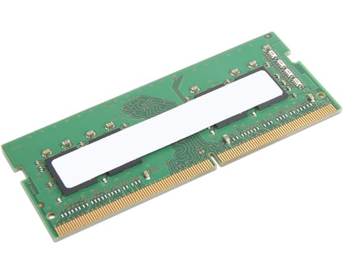 Lenovo - DDR4 - module - 8 GB - SO-DIMM 260-pin - 3200 MHz / PC4-25600 - unbuffered - ECC - green - for ThinkPad P1 Gen 4, P15 Gen 2, P17 Gen 2, T15g Gen 2