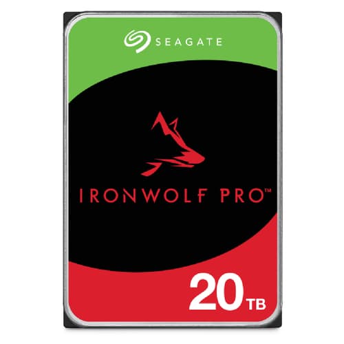 Seagate IronWolf Pro ST20000NT001 - Hard drive - 20 TB - internal - 3.5" - SATA 6Gb/s - 7200 rpm - buffer: 256 MB - with 3 years Seagate Rescue Data Recovery