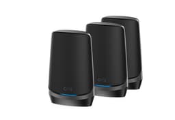 NETGEAR Orbi RBKE963B - Wi-Fi system - (router, 2 extenders) - up to 6,500 sq.ft - mesh 10GbE, 2.5GbE - Wi-Fi 6E - Multi-Band
