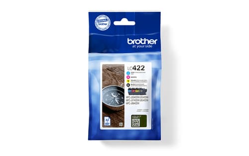 Brother LC422 Multipack - 4-pack - black, yellow, cyan, magenta - original - ink cartridge - for Brother MFC-J5345DW