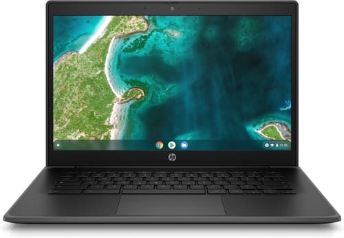 HP Fortis 14 G10 Chromebook - 180-degree hinge design - Intel Celeron - N4500 / up to 2.8 GHz - Chrome OS - UHD Graphics - 4 GB RAM - 32 GB eMMC - 14" 1366 x 768 (HD) - Wi-Fi 6 - kbd: UK