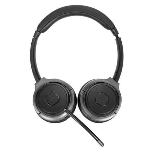 Targus AEH104GL - Headset - on-ear - convertible - Bluetooth - wireless, wired - 3.5 mm jack - noise isolating - black