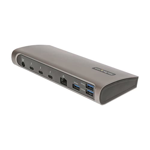 StarTech.com Thunderbolt 4 Dock, 96W Power Delivery, Single 8K/Dual Monitor 4K 60Hz, 3xTB4/USB4 ports, 4xUSB-A, SD, GbE, Thunderbolt 4 Docking Station for Windows or TB3 MacBook, 0.8m - Docking station - Thunderbolt 4 - 3 x Thunderbolt - 1GbE