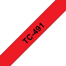Brother - Black on red - Roll (0.9 cm) laminated tape - for P-Touch PT-2000, PT-3000, PT-500, PT-5000, PT-8