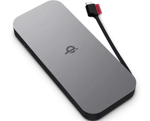 Lenovo Go - Power bank - 10000 mAh - 30 Watt - 3 A - 2 output connectors (24 pin USB-C) - thunder black - Worldwide - for 100e Chromebook Gen 3 82UY, ThinkBook 14 G2 ITL 20VD, ThinkCentre M75t Gen 2 11W5