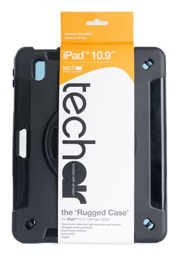 techair Xsl - Protective case for tablet - rugged - silicone, polycarbonate - black