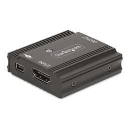 StarTech.com 33ft (10m) 8K 60Hz HDMI Signal Booster, Active HDMI 2.1 Inline Repeater and Video Signal Amplifier up to 8K 60Hz/4K 144Hz, Compact HDMI Cable Extender - HDMI Signal Extension (33FT-8K-HDMI-BOOSTER) - Video/audio extender - transmitter - HDMI - 2 ports - up to 10 m - TAA Compliant