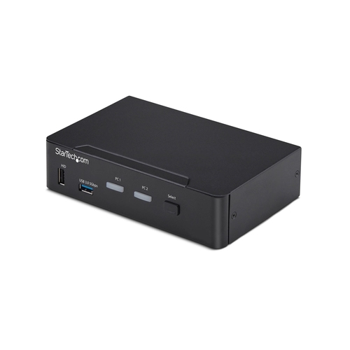 StarTech.com - KVM / audio / USB switch - 2 x KVM / audio / USB - 1 local user - desktop - TAA Compliant — image 1