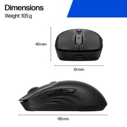 HP 705 - Mouse - rechargeable - wireless