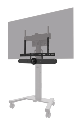 Neomounts AV30-500BL - Mounting kit (mount bracket) - for video bar - universal - black - screen size: 43"-110" - VESA-mountable — image 1