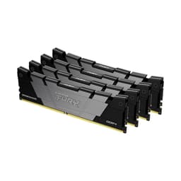 Kingston FURY Renegade - DDR4 - kit - 32 GB: 4 x 8 GB - DIMM 288-pin - 3600 MT/s / PC4-28800 - CL16 - 1.2 V - unbuffered - non-ECC - black