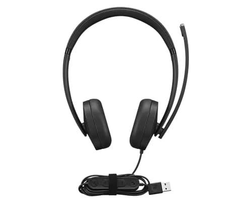 Lenovo Gen 2 - Headset - on-ear - wired - USB-A - black