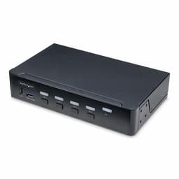 StarTech.com 4-Port DisplayPort KVM Switch, 4K 60Hz, TAA Compliant - KVM / audio / USB switch - 4 x KVM / audio / USB - 1 local user - desktop - TAA Compliant