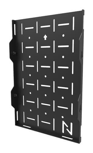 Neomounts - Mounting component (storage panel) - for AV System - steel - black - on-wall mounted