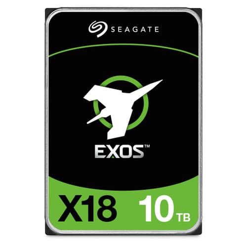Seagate Exos X18 ST10000NM018G - Hard drive - 10 TB - internal - SATA 6Gb/s - 7200 rpm - buffer: 256 MB