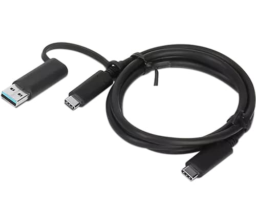 Lenovo - USB cable - 24 pin USB-C (M) to 24 pin USB-C (M) - 20 V - 5 A - 1 m - black