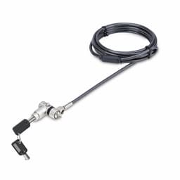 StarTech.com 25-Pack Universal Laptop Lock 6.6ft (2m), Master Keyed Locking Cable, Computer Security, Compatible w/Noble Wedge/Nano/K-Slot, Anti-Theft Cut-Resistant Cable - Security cable lock - black & silver - 2 m - TAA Compliant (pack of 25)
