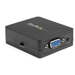 StarTech.com 1080p VGA to RCA and S-Video Converter - USB Powered - Adapter - VGA / S-Video / composite video - HD-15 (VGA) female to 4 pin mini-DIN, RCA female - black - active