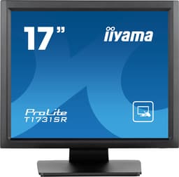 iiyama ProLite T1731SR-B1S - LED monitor - 17" - touchscreen - 1280 x 1024 - TN - 250 cd/m� - 1000:1 - 5 ms - HDMI, VGA, DisplayPort - speakers - black, matte