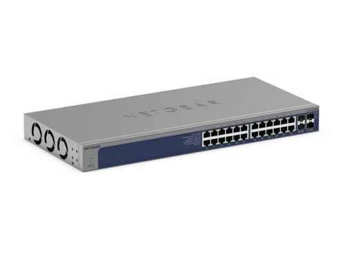 NETGEAR S3600 Series XS724TM - Switch - 2+/L3 Lite - smart - 24 x 10/25 Gigabit Ethernet + 4 x 1 Gigabit / 10 Gigabit SFP+ - desktop, rack-mountable — image 1
