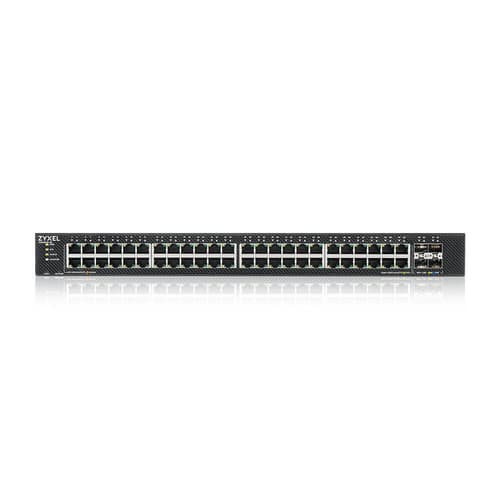 Zyxel GS1935 Series XGS1935-52 - Switch - L3 Lite - smart - 48 x 10/100/1000 + 4 x 10 Gigabit SFP+ (uplink) - rack-mountable