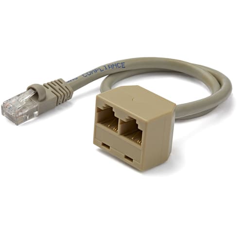 StarTech.com 2-to-1 RJ45 10/100 Mbps Splitter/Combiner - One adapter required at each end of the connection - Network splitter - RJ-45 (M) to RJ-45 (F)