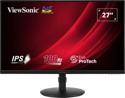 ViewSonic VA2708-HDJ - LED monitor - 27" - 1920 x 1080 Full HD (1080p) @ 100 Hz - IPS - 250 cd/m� - 1300:1 - 5 ms - HDMI, VGA, DisplayPort