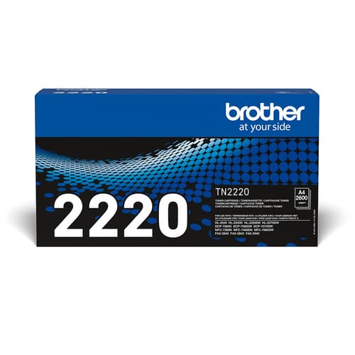 Brother TN2220 - Black - original - toner cartridge - for Brother DCP-7060, 7065, 7070, HL-2220, 2240, 2250, 2270, MFC-7360, 7460, 7860, FAX-2840
