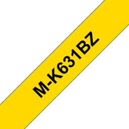 Brother M-K631BZ - Black on yellow - Roll (0.9 cm x 8 m) 1 cassette(s) non-laminated tape - for P-Touch PT-55, PT-65, PT-75, PT-85, PT-90, PT-BB4