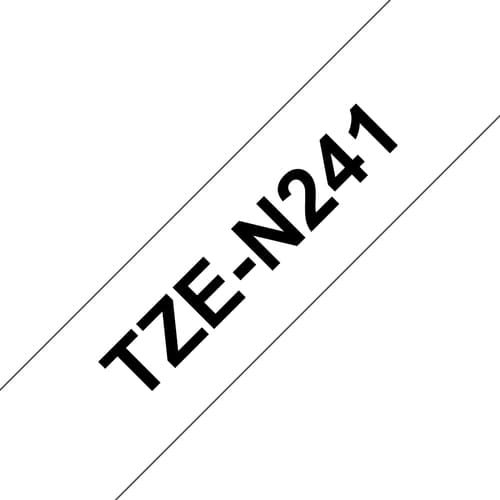 Brother TZe-N241 - Black on white - Roll (1.8 cm x 8 m) 1 cassette(s) non-laminated tape - for Brother PT-D600, P-Touch PT-1880, E310, P-Touch Cube Pro PT-P910