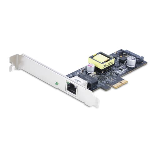 StarTech.com 1-Port 2.5Gbps NBASE-T PoE Network Card, Intel I225-V, 802.3af/at PoE+ Multi-Gigabit NIC, PCI Express Server LAN Card, SATA Powered Desktop Ethernet Interface - Supports Windows, Linux, VMware ESXI (PR12GIP-NETWORK-CARD) - Network adapter - PCIe 2.0 low profile - 2.5GBase-T (PoE+) x 1 - black
