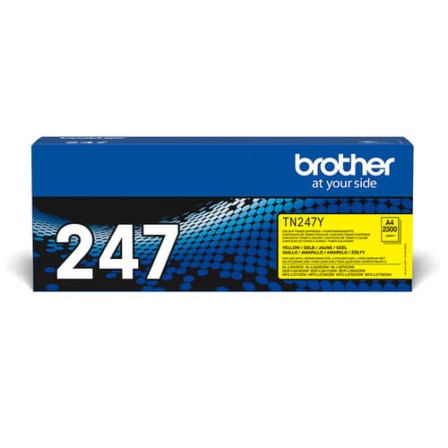 Brother TN247Y - Yellow - original - toner cartridge - for Brother DCP-L3510, L3517, L3550, HL-L3270, L3290, MFC-L3710, L3730, L3750, L3770