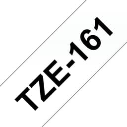 Brother TZe-161 - Black on clear - Roll (3.56 cm x 8 m) 1 cassette(s) laminated tape - for P-Touch PT-3600, 530, 550, 9200, 9400, 9500, 9600, 9700, 9800, D800, P900, P950