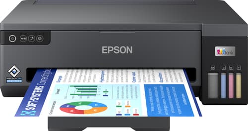 Epson EcoTank ET-14100 - Printer - colour - ink-jet - ITS - A3 - 4800 x 1200 dpi - up to 15 ppm (mono) / up to 8 ppm (colour) - capacity: 100 sheets - USB, Wi-Fi - black