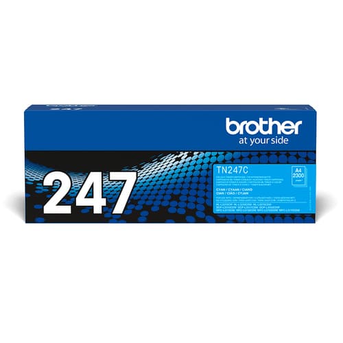 Brother TN247C - Cyan - original - toner cartridge - for Brother DCP-L3510, L3517, L3550, HL-L3270, L3290, MFC-L3710, L3730, L3750, L3770