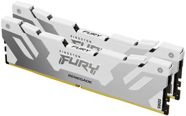 Kingston FURY Renegade - DDR5 - kit - 64 GB: 2 x 32 GB - DIMM 288-pin - 6400 MT/s / PC5-51200 - 1.1 V - unbuffered - on-die ECC - white, silver