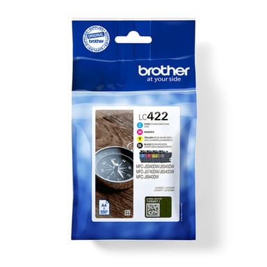 Brother LC422 Value Pack - 4-pack - black, cyan, magenta, yellow - original - ink cartridge - for Brother MFC-J5340DW, MFC-J5345DW, MFC-J5740DW, MFC-J6540DW, MFC-J6940DW